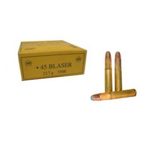 Патрон Wolfgang Romey, кал.45 Blaser, тип кулі: T-Mantel, вага: 22,7 g 