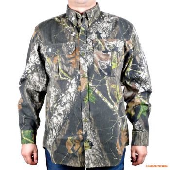 Рубашка для охоты X System Camo Shirt, хлопок, цвет: Mossy Oak New Break Up