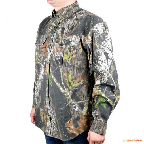 Рубашка для охоты X System Camo Shirt, хлопок, цвет: Mossy Oak New Break Up