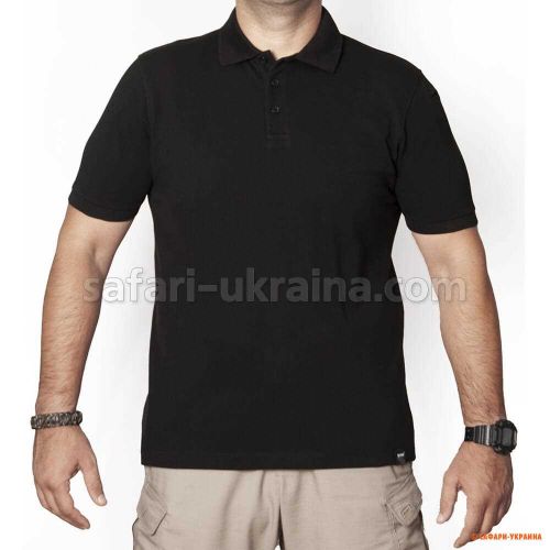 Футболка поло YDS, черная Футболка поло YDS, черная
