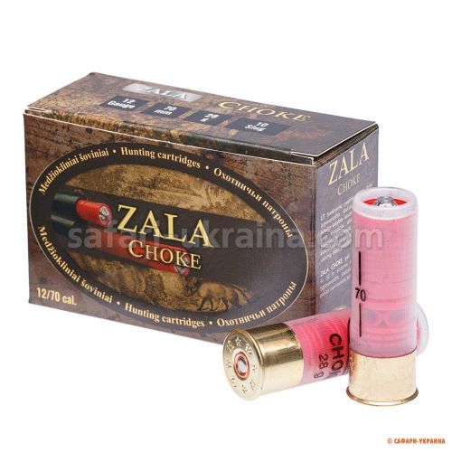 Патрон Zala Arms Choke, кал.12/70, маса 28 г, з контейнером 