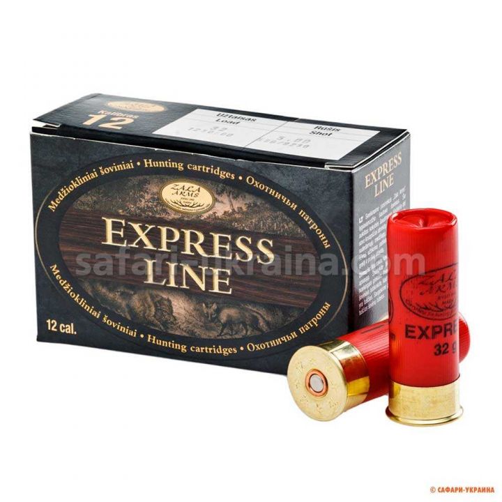 Патрон Zala Arms Express, кал. 12/70, дробь №4/0 (5 мм), навеска 32 г, в контейнере