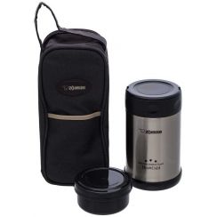 Набір для ланчу Zojirushi SW-EXE50BL, об`єм 0,5 л, колір: чорний/сталевий
