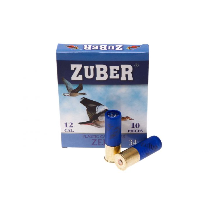 Гладкоствольный патрон Zuber Zero 3/0, кал.12/70, №000 (4,75 мм), вес 34 г