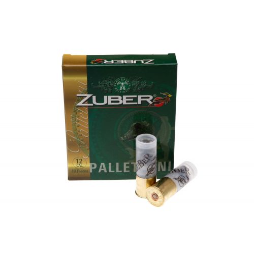 Патрон Zuber Pallettoni, кал.12/70, картеч 8,6 мм (9 шарів), вага 34 г 