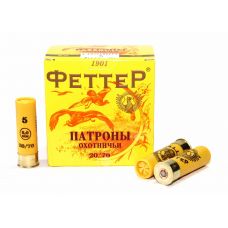 Патрон Феттер Біор, кал.20/70, дріб № 5 (3,0 мм), 25 г, без контейнера