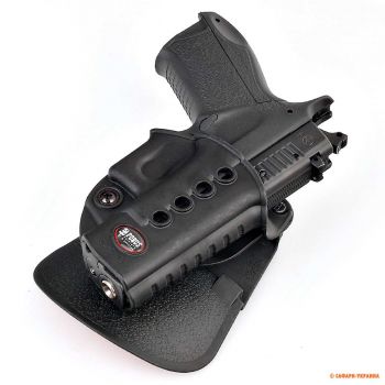 Кобура для пистолета Форт-17 Fobus Roto-Holster Paddle, поясная, чёрная