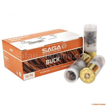 Патрон SAGA BUCK 9P, кал.12/70, навеска 32 г