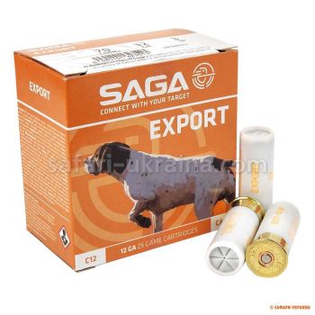 Патрон SAGA EXPORT, кал.12/70, № 3, навеска 32 г, в контейнере