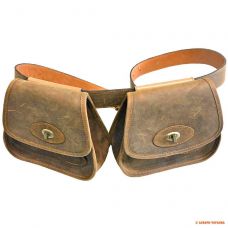 Сумка мисливська з поясом Artipel BORSA 030, на 90 патронів, натуральна шкіра
