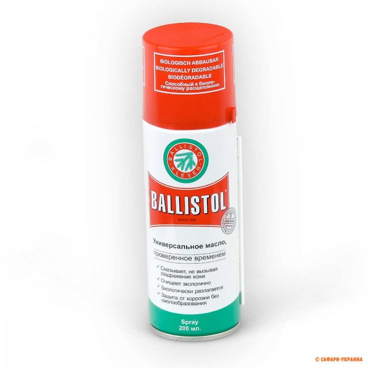 Масло збройове універсальне Ballistol-Klever Spray, 200 мл 