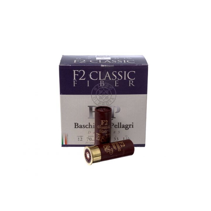 Патрон Baschieri & Pellagri F2 Classic Fiber, кал.12/70, дріб №5,  34 г 