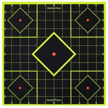 Мишень для стрельбы Birchwood Casey Sight-In Targets, 30 х 30 см, 5 штук