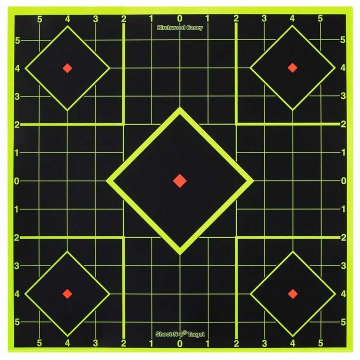 Мишень для стрельбы Birchwood Casey Sight-In Targets, 30 х 30 см, 5 штук