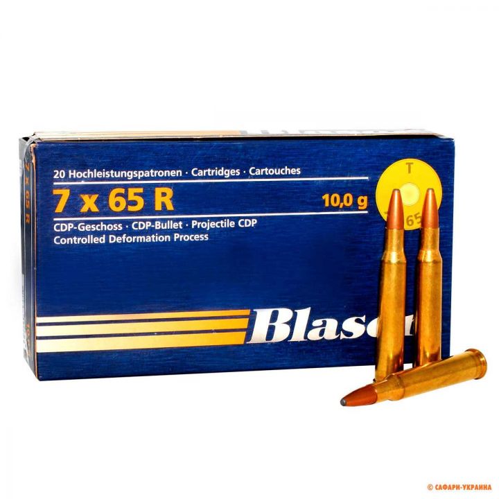 Патрон Blaser, кал.7x65 R, тип кулі: CDP, вага: 10,0 g/154 grs 