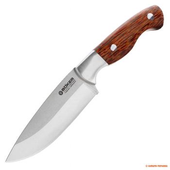 Немецкий охотничий нож Boker Terra Africa, длина клинка 106 мм, дерево