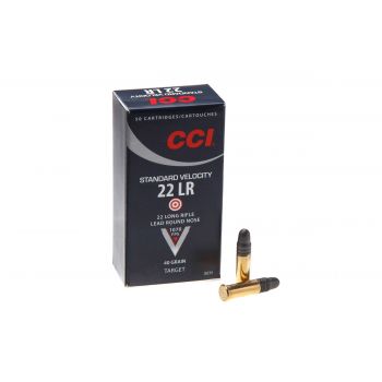 Патрон CCI Standart Velocity Ammo, кал.22 LR, тип пули: LRN, вес: 40grs/2,6 г