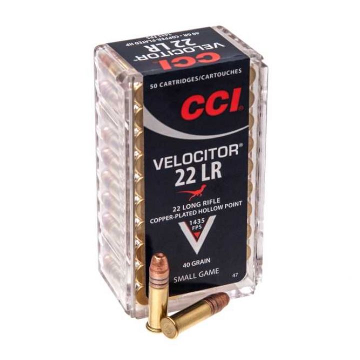 Патрон CCI VELOCITOR, кал.22 LR, вес: 2,6 г/40 gr