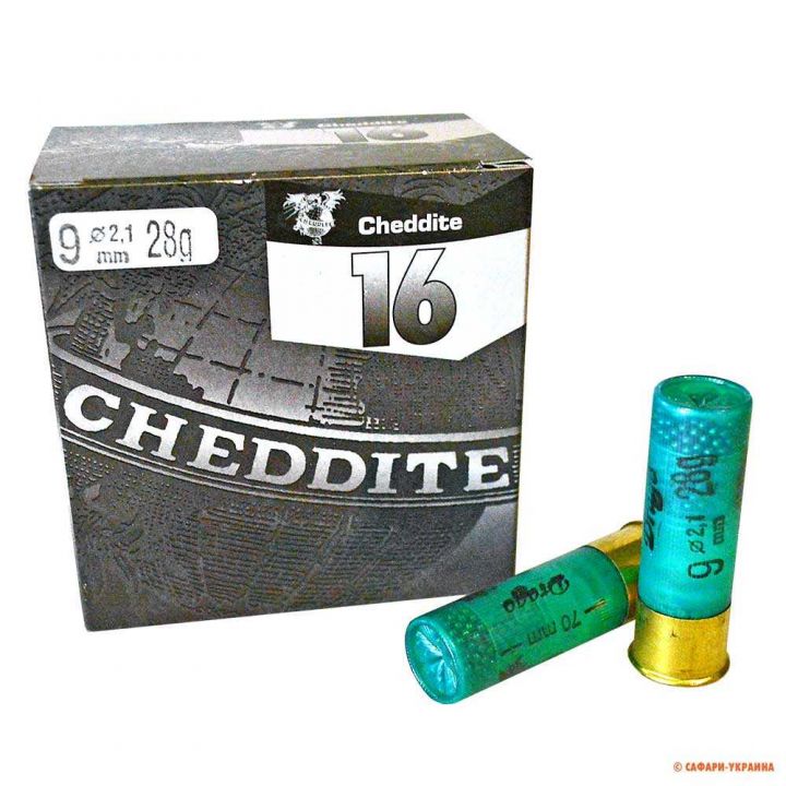 Патрон Cheddite Drago, кал.16/70, дробь №9 (2,1 мм), навеска 28 г