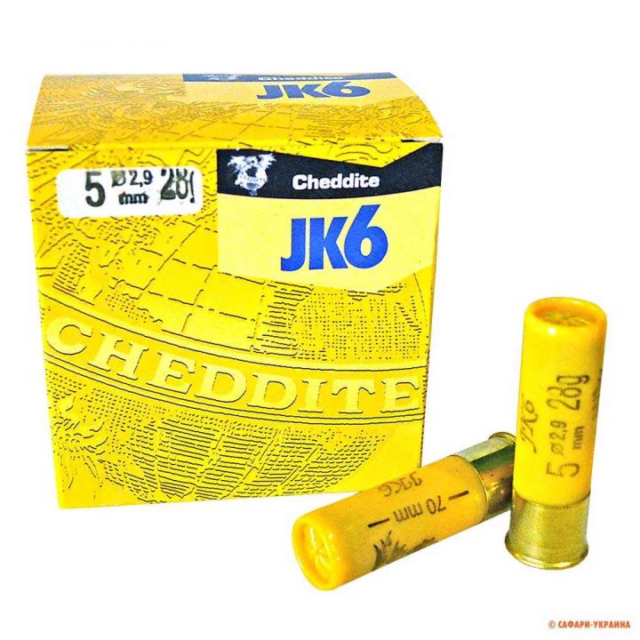 Патрон Cheddite JK6, кал.20/70, дробь №5 (2,9 мм), навеска 28 г