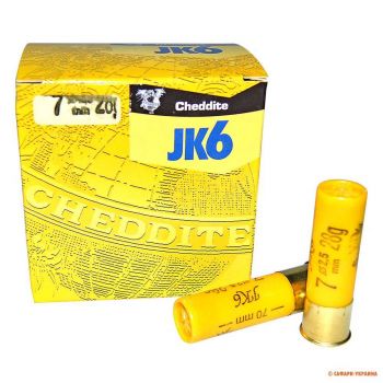 Патрон Cheddite JK6, кал.20/70, дробь №7 (2,5 мм), навеска 28 г