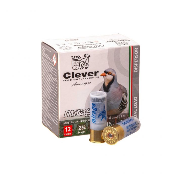 Патрон Clever Mirage T3 Disperdente, кал.12/70, дробь №5 (2,9 мм), 34 г (дисперсант)