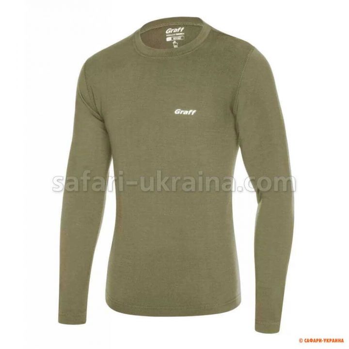 Мужская термоактивная футболка с длинным рукавом GRAFF Merino Light 920