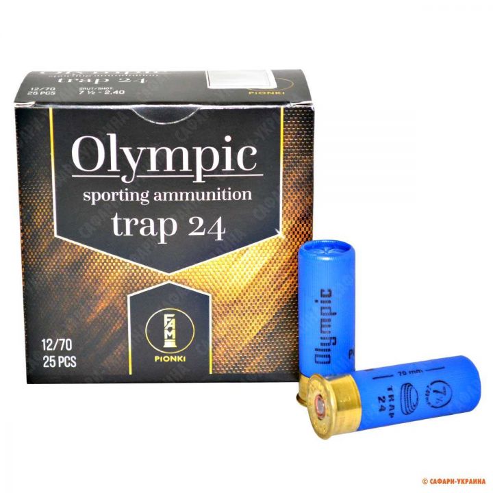 Патрон спортивний FAM-Pionki Olympic Trap, кал.12/70, № 7,5 (2,4 мм) 24 gr 