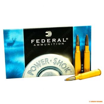 Патрон Federal Power-Shok, кал.6,5x55 Swedish Mauser, тип пули SP, вес: 9,1 g/140 grs