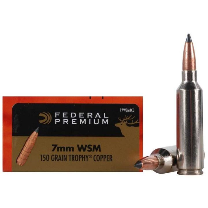 Патрон Federal Premium V-Shok, кал.7mm Weatherby Mag, Solid Base, вес: 9,7 g/150 grs