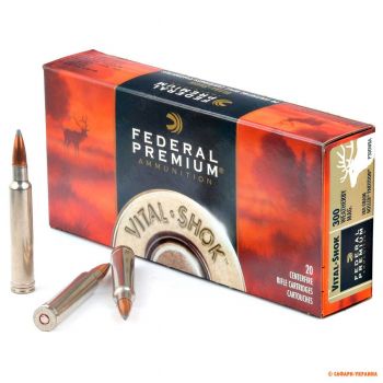 Патрон Federal Premium V-Shok, кал.300 Weatherby Mag, Partition, вес: 11,7 g/180 grs