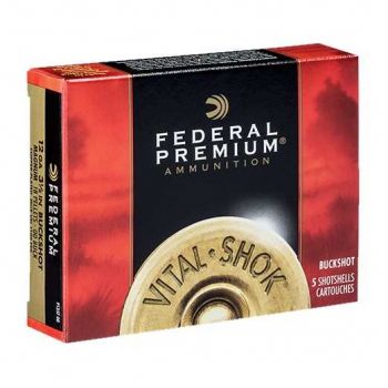 Патрон Federal Premium Vital-Shok, кал.12/89, картечь 8,38 мм (18 шаров), омедненная