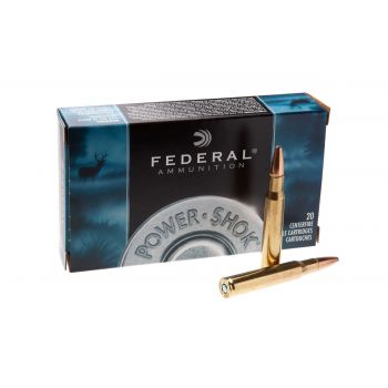 Патрон Federal Power-Shok, кал.30-06 Sprg, тип пули SP, вес: 11,66 g/180 grs