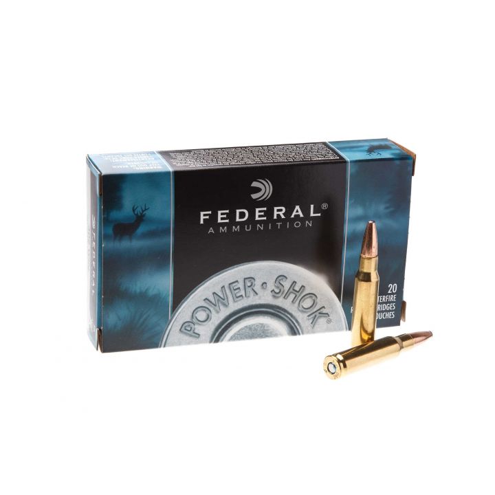 Патрон 200 штук Federal Power-Shok, кал.308 Win, тип кулі SP, вага 11,7 g/180 grs 