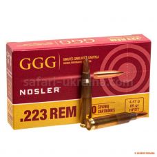 Патрон нарізний GGG k.223Rem 69 grs / 4,47 г, HPBT, NOSLER (1 шт.)
