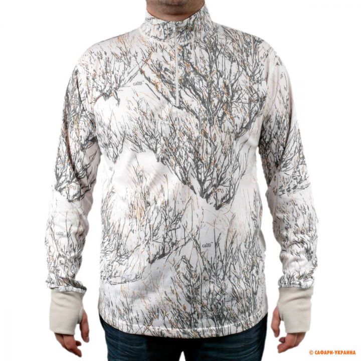 Чоловіча термофутболка для полювання Ghost Camo Base Layer Top, зимовий камуфляж 