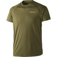 Футболка Harkila Herlet Tech, антибактериальная пропитка Polygiene®, цвет Rifle green