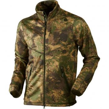 Флисовая кофта для охоты и туризма Harkila Lynx Full Zip Fleece, цвет AXIS MSP® Forest Green