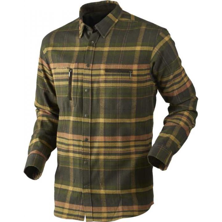 Охотничья клетчатая рубашка Harkila Eide Shirt, Shadow brown check