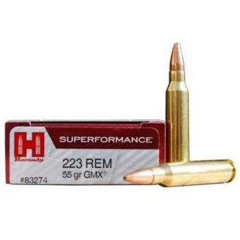 Патрон Hornady Superformance, кал.223 Rem, тип пули: GMX, вес: 55 grs/3.56 г