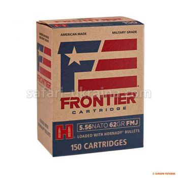 Патрон Hornady Frontier, кал.5,56/45 (223 Rem), тип пули: FMJ, вес: 62 grs/4,02 г