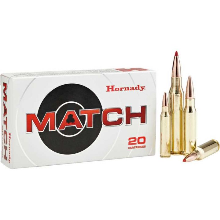 Патрон Hornady Match, кал.308 Win, тип пули: BTHP, вес: 11,53 г/ 178 grs