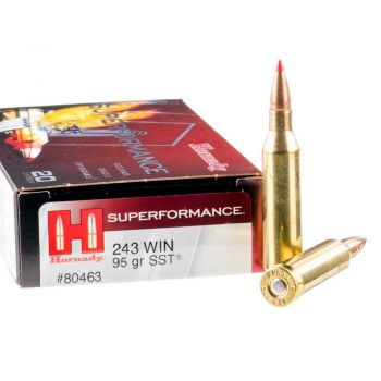 Патрон Hornady SPF, кал.243 Win, тип пули: SST, вага: 6,15 g/95 grs