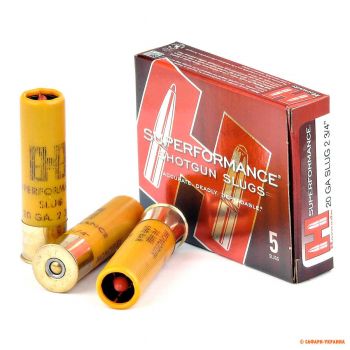 Патрон с подкалиберной пулей Hornady Superformance® Slug, кал.20/70, тип пули Monoflex, 16,2 г