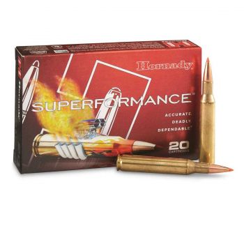 Патрон 100 шт Hornady Superformance, кал.22-250 Rem, V-Max, вага: 3.24 g/50 grs