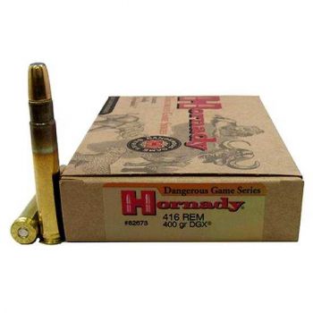 Патрон Hornady Dangerous Game, кал.416 Rem Mag, DGX, вес: 27,7 gr/400 grs