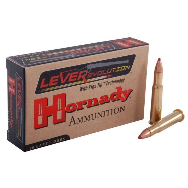 Патрон Hornady LEVERevolution, кал.30-30 Win, тип пули FTX, вес 10.36 g/160 grs