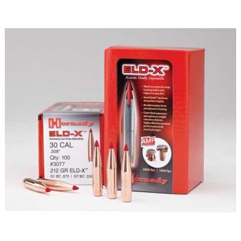 Пуля Hornady ELD-X .30, масса 12.96 г/200 гр (100 шт)