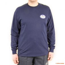 Чоловіча футболка з довгим рукавом IGFA Logo Navy, 100% бавовна