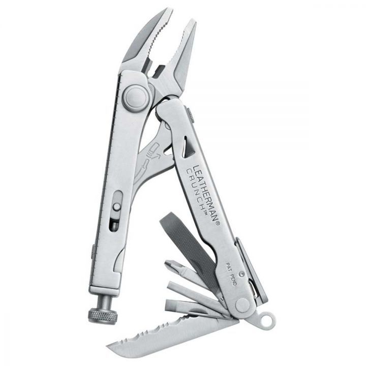 Мультитул Leatherman Crunch с кожанным чехлом, 7 инструментов